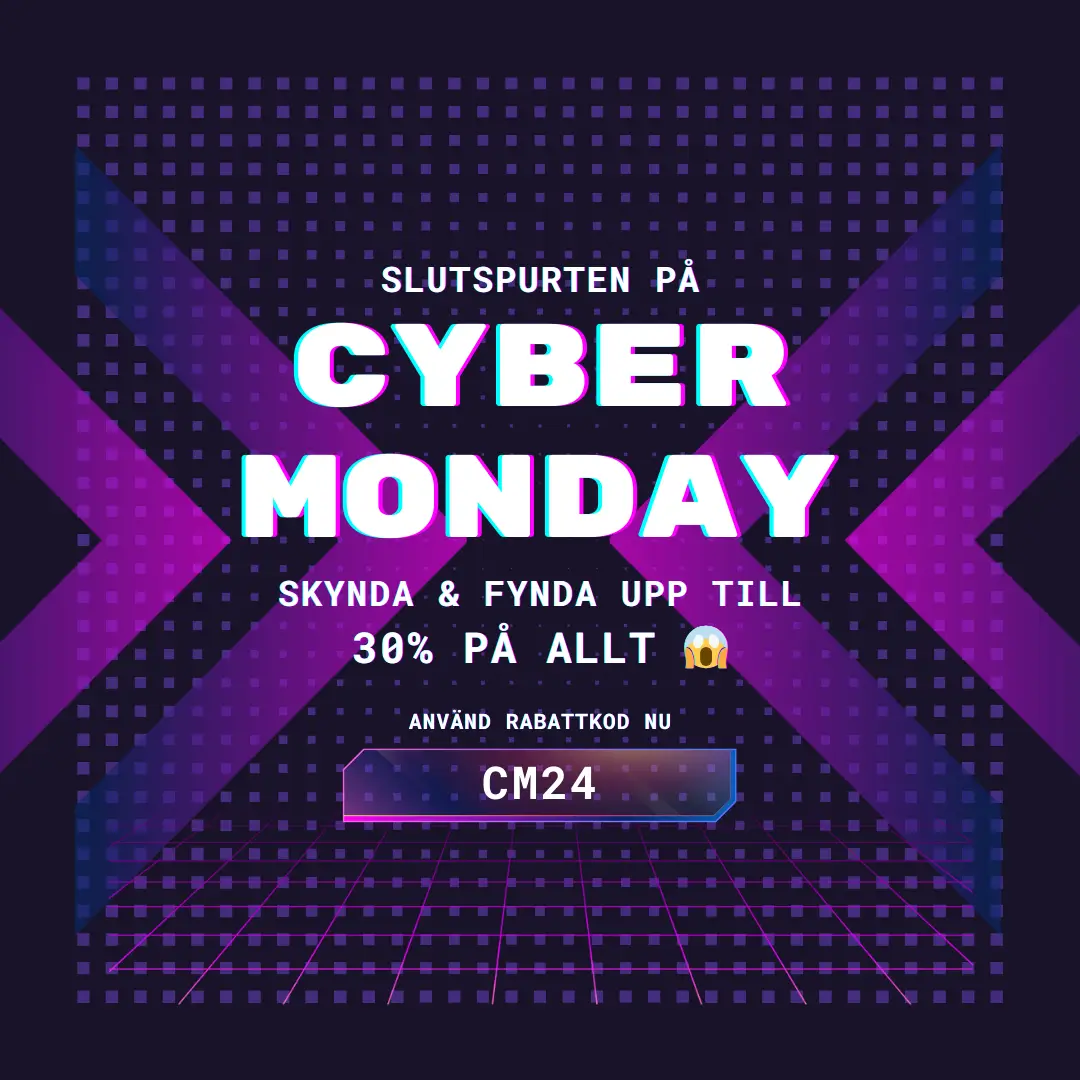 Cyber Monday: 30% Rabatt på ALLT!