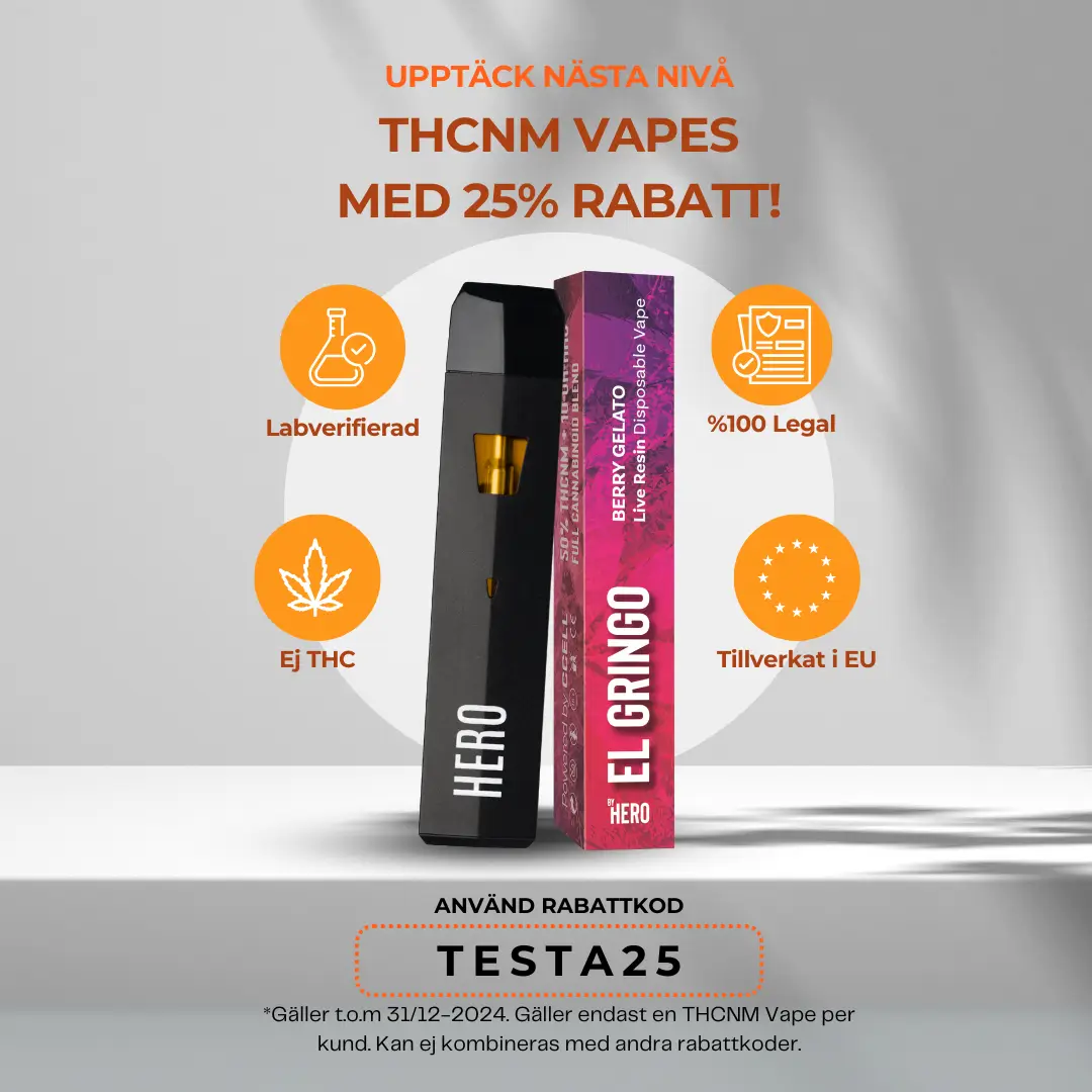 THCNM Vapes med 25% rabatt!