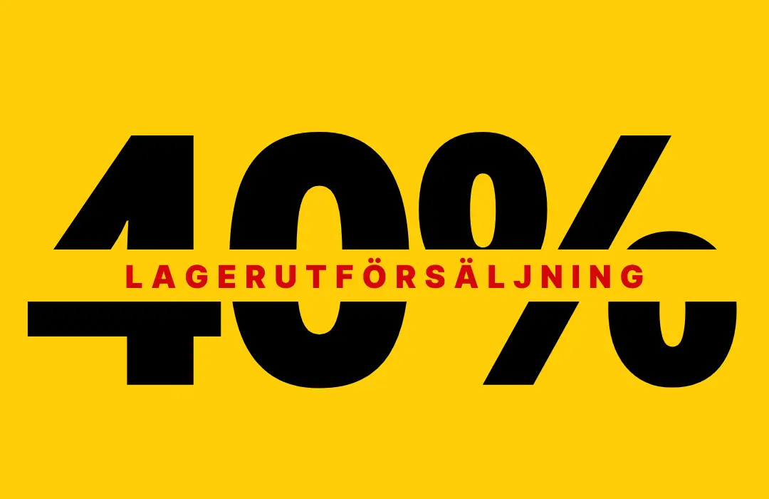 40% Lagerutförsäljning